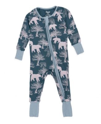 Baby Footed Bamboo Pajamas, Dogs Print, Matching Family Christmas Pajamas