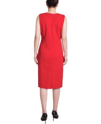 Petite Sleeveless Stud Front Dress