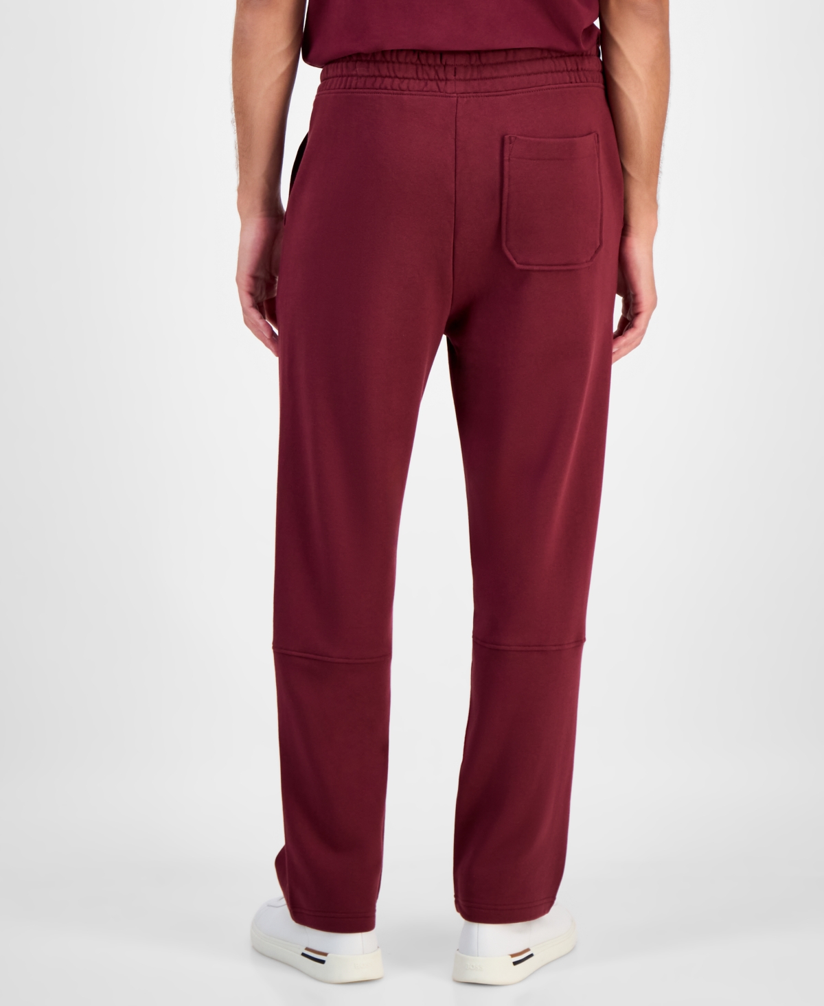 Hugo Boss Hugo By  Men's Cotton Relaxed Straight-leg Pants In Burgundy