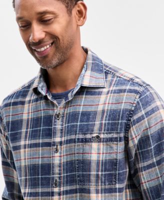 Men's Baranco Plaid Button-Down Shirt