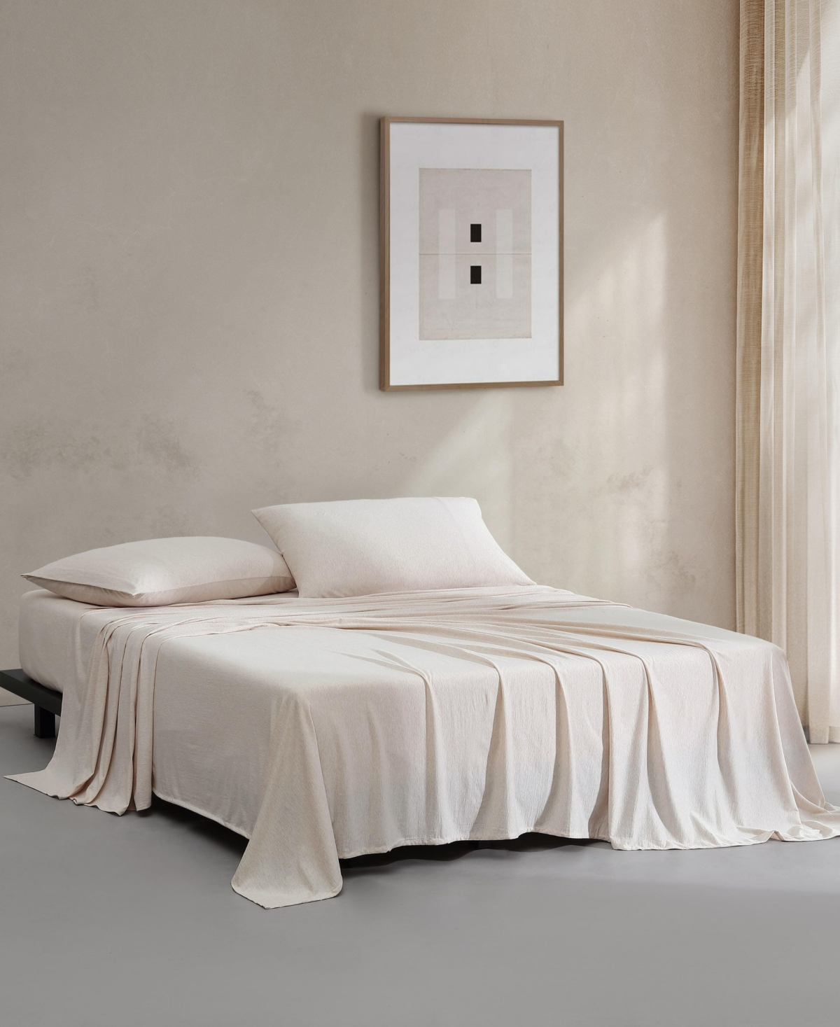 Calvin Klein Modern Cotton Melange Tencel Jersey 3-pc. Sheet Set, Twin In Pink