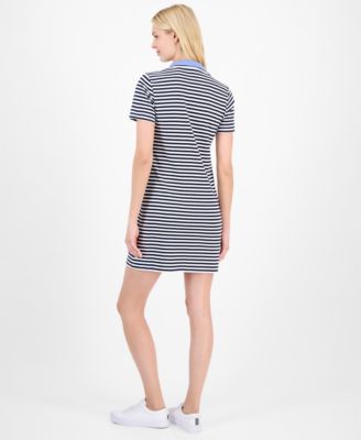 Women's Striped Polo Dress