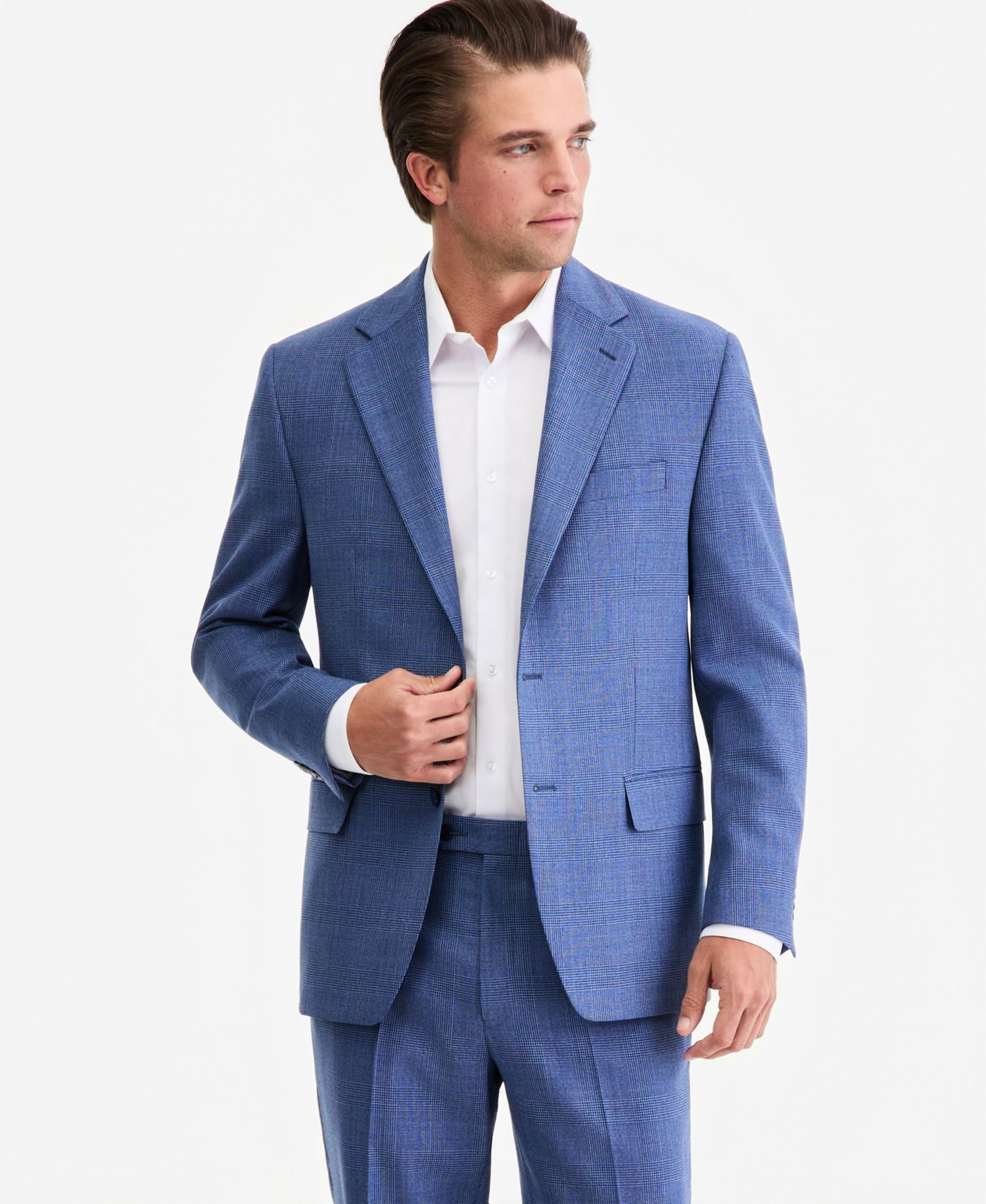 Men's Classic Fit Wool Blend Suit Separates Pant