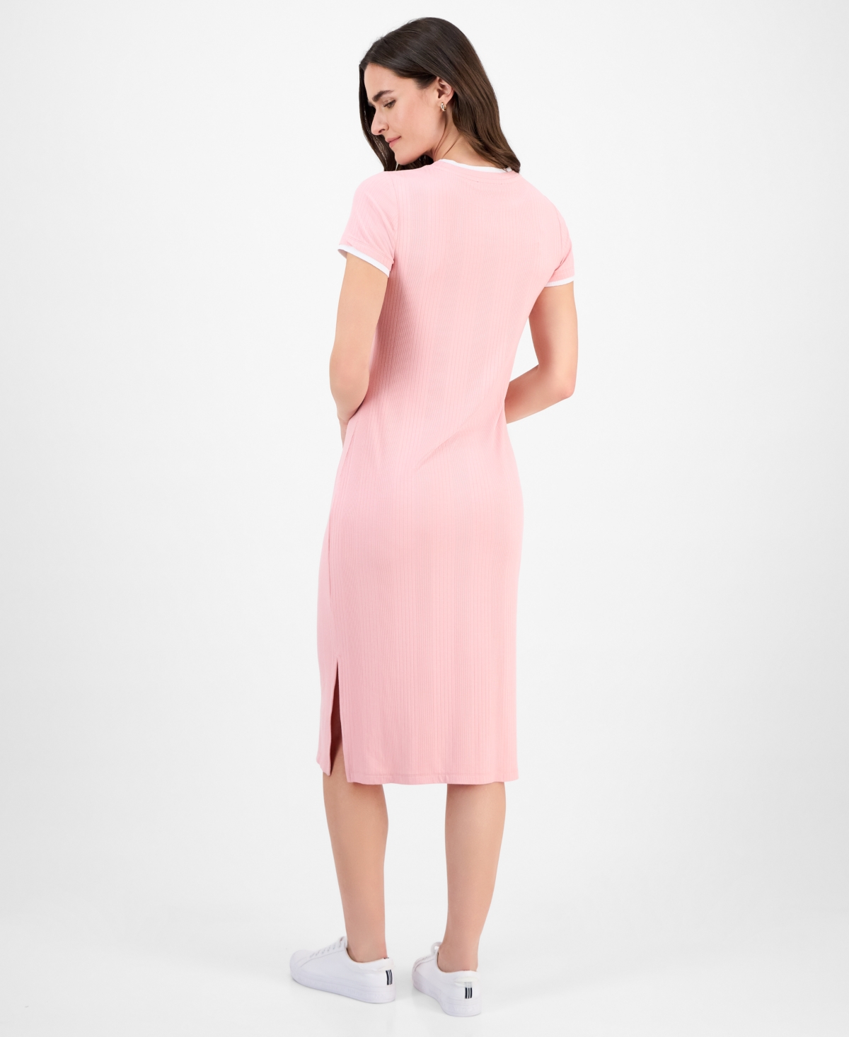 Nautica Jeans Women's Ribbed Midi Dress