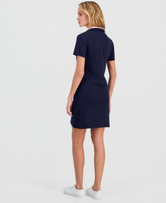 Women's Cotton Double-Collar Polo Dress 