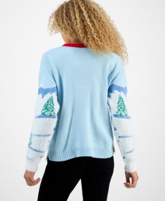 Juniors' Snoopy Skiing Sweater