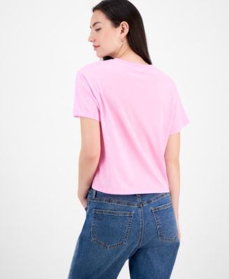 Juniors' Halloween Graphic-Print Tee