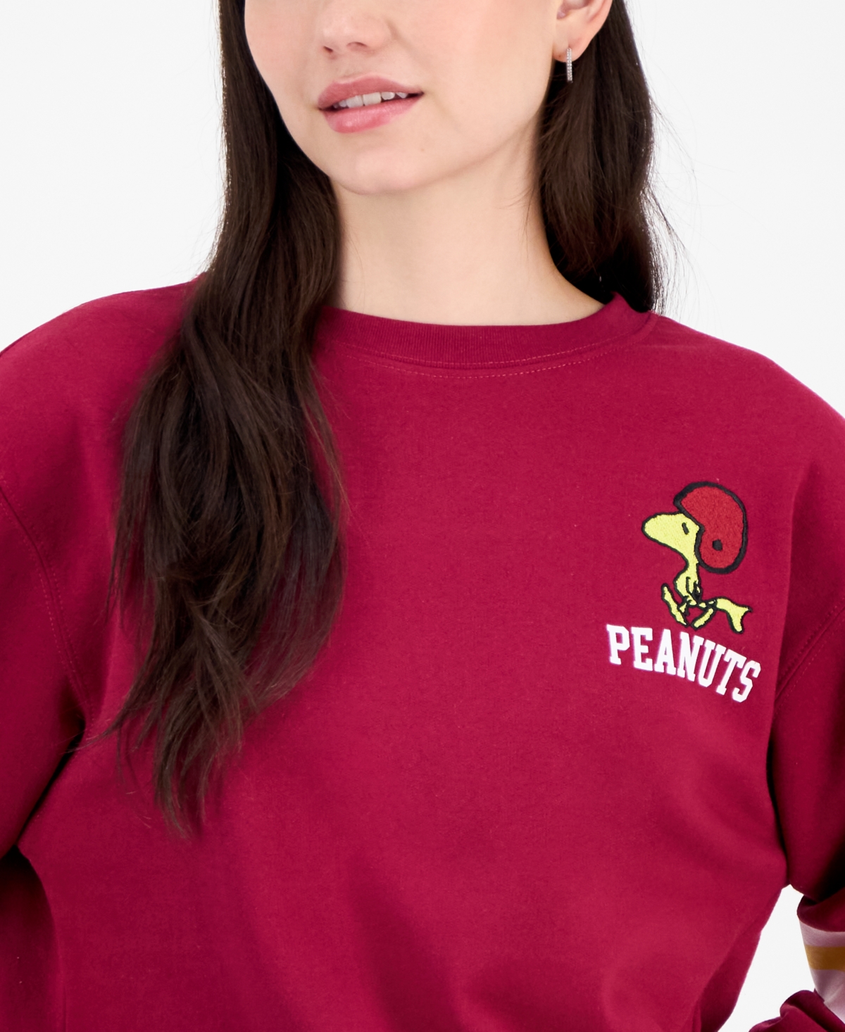 Snoopy Juniors' Peanuts Game Day Sweatshirt In Multi