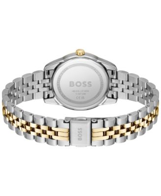 Women's Graceful Precious Quartz Basic Two Tone Stainless Steel Watch, 32mm