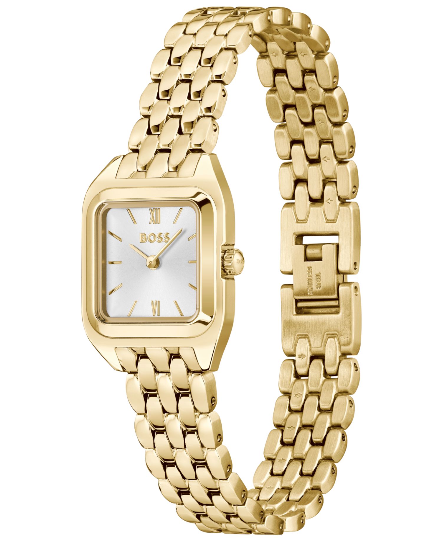 Women's Mae Petite Quartz Basic Mini Ionic Plated Thin Gold Steel Watch, 22mm