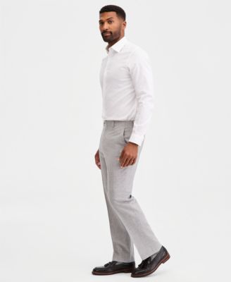 Men's Classic-Fit Wool-Blend Stretch Solid Suit Separates Pant