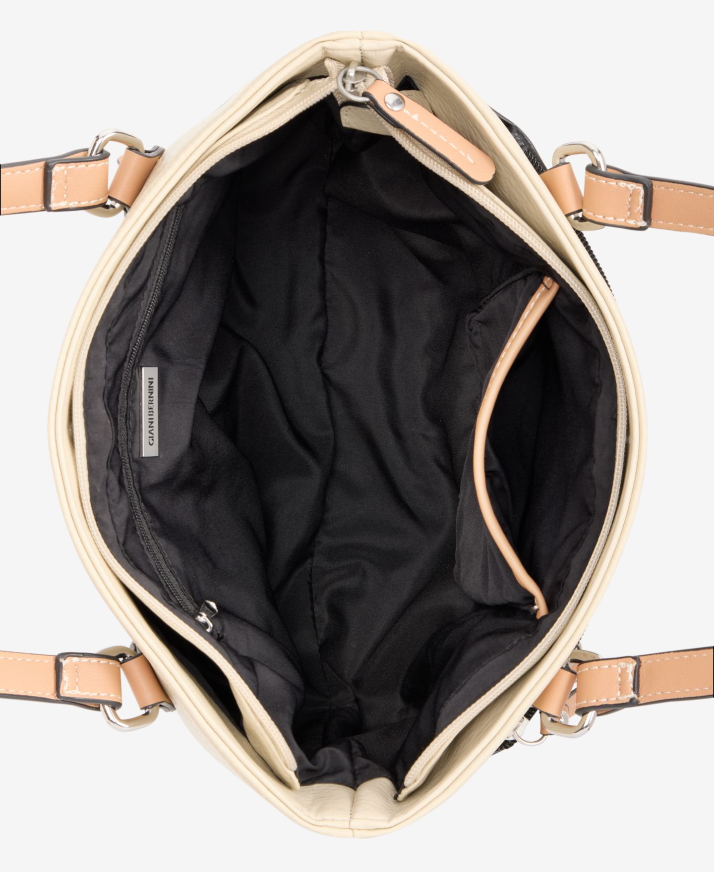 Женская сумка Giani Bernini Colorblock Pebble Tote, цвет: Чёрный — фото 7