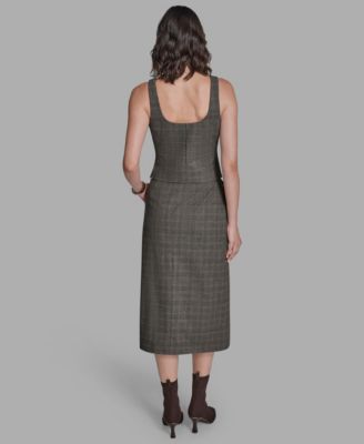 Women's Button-Front Sleeveless Vest