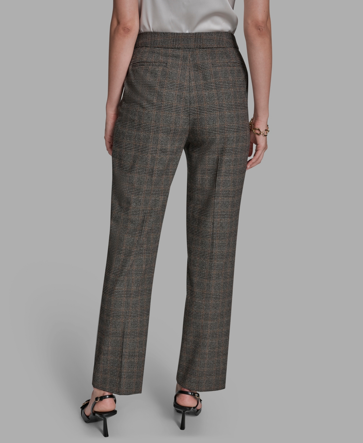 Bcbg Women's Pleated Wide Leg Full Length Pants