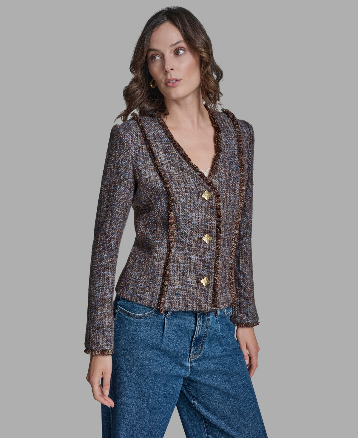 Bcbg Women's Novelty Button-Down Jacket