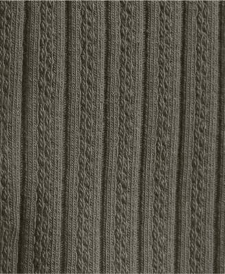 Women's Plus Size Sleeveless Pointelle Rib Boat Neck Tank