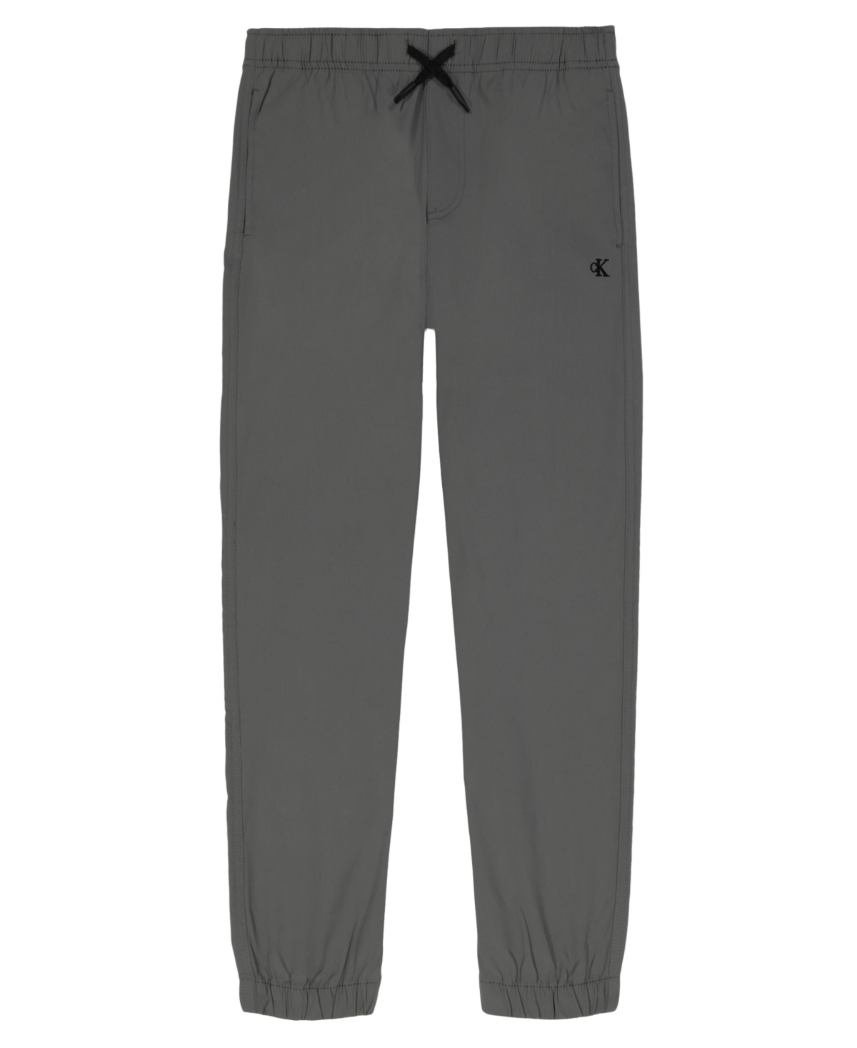 Calvin Klein Big Boys Tech Drawcord Front Joggers In Gray