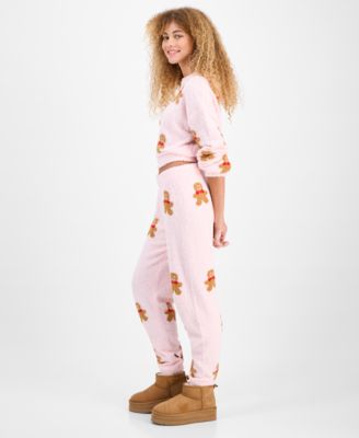 Juniors' Teddy-Knit Jogger Pants