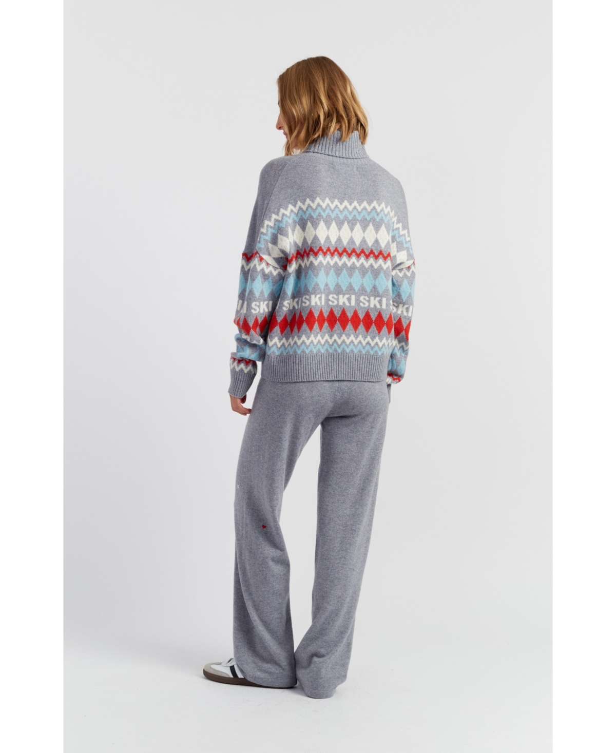 Chinti & Parker Women's Wool-Cashmere Snoopy Ski Fairisle Sweater