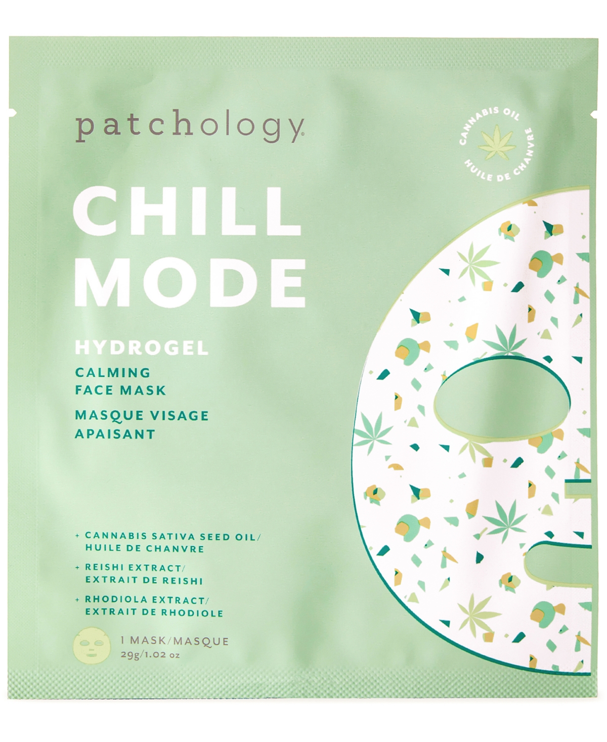 Patchology Chill Mode Calming Hydrogel Single Face Mask In Transparent