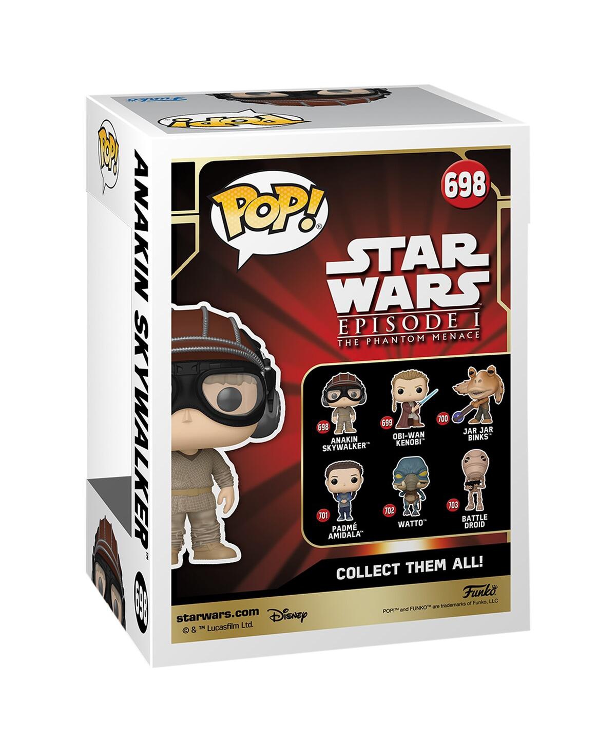 Funko Star Wars Anakin Skywalker Wearing A Pod Racer Helmet 698 Pop Bobblehead Vinyl Figure In Transparent