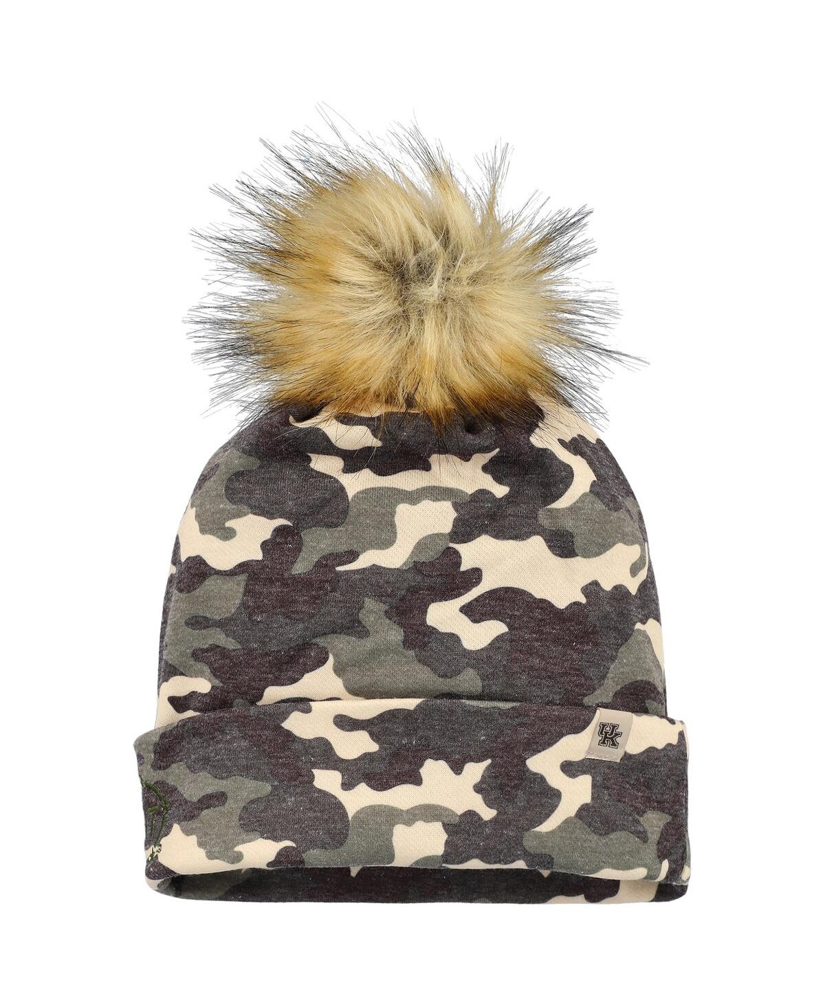 Top of the World Men's Camo Kentucky Wildcats Oht Military Appreciation Cuffed Pom with Knit Hat