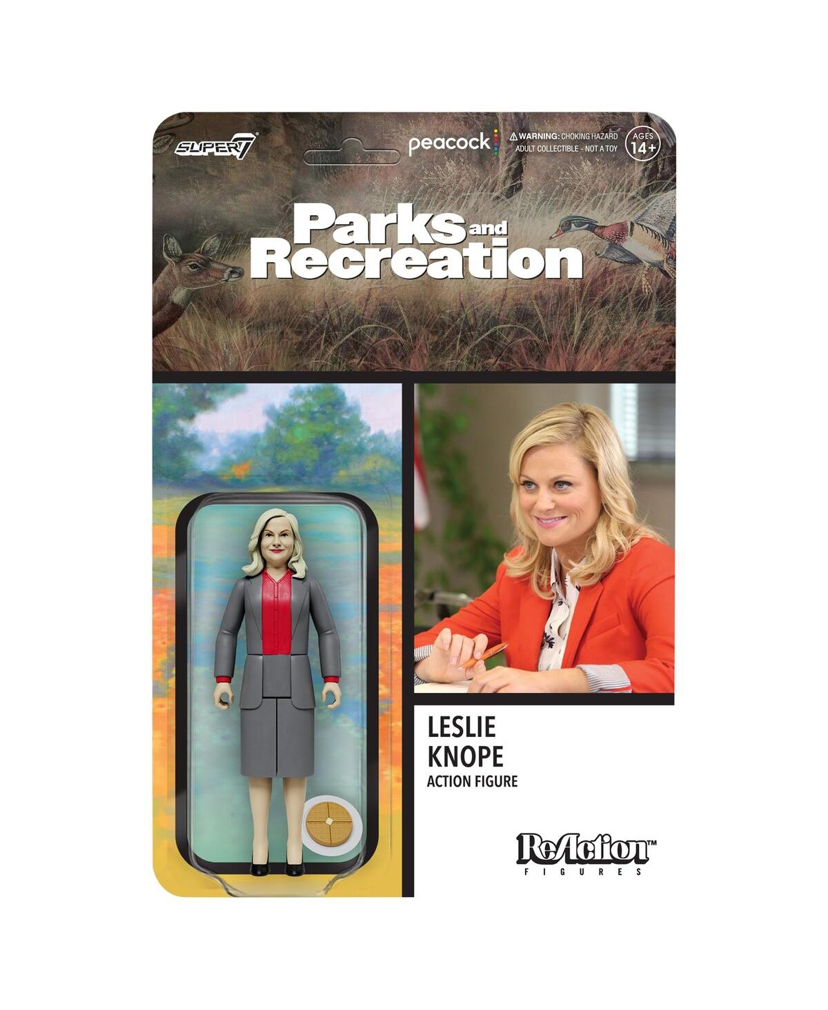 Super7 Leslie Knope Parks And Recreation Reaction Figure In Transparent