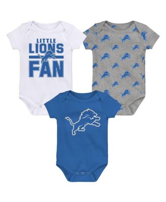 Outerstuff - Newborn Detroit Lions Little Tike 3-Piece Bodysuit Set