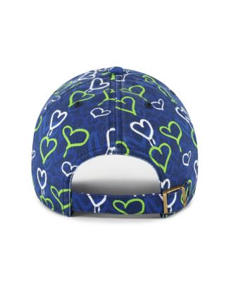 Girls Preschool College Navy Seattle Seahawks Mural Clean Up Adjustable Hat