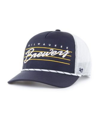 '47 Brand - Men's Navy Milwaukee Brewers Brrr Downburst Mesh Hitch Adjustable Hat