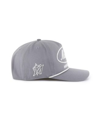 Men's Gray Miami Marlins Foundational Hitch Adjustable Hat