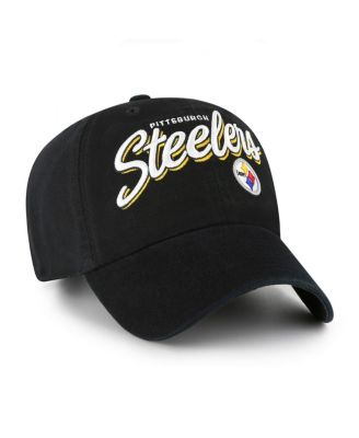 Women's Black Pittsburgh Steelers Ariana Clean Up Adjustable Hat