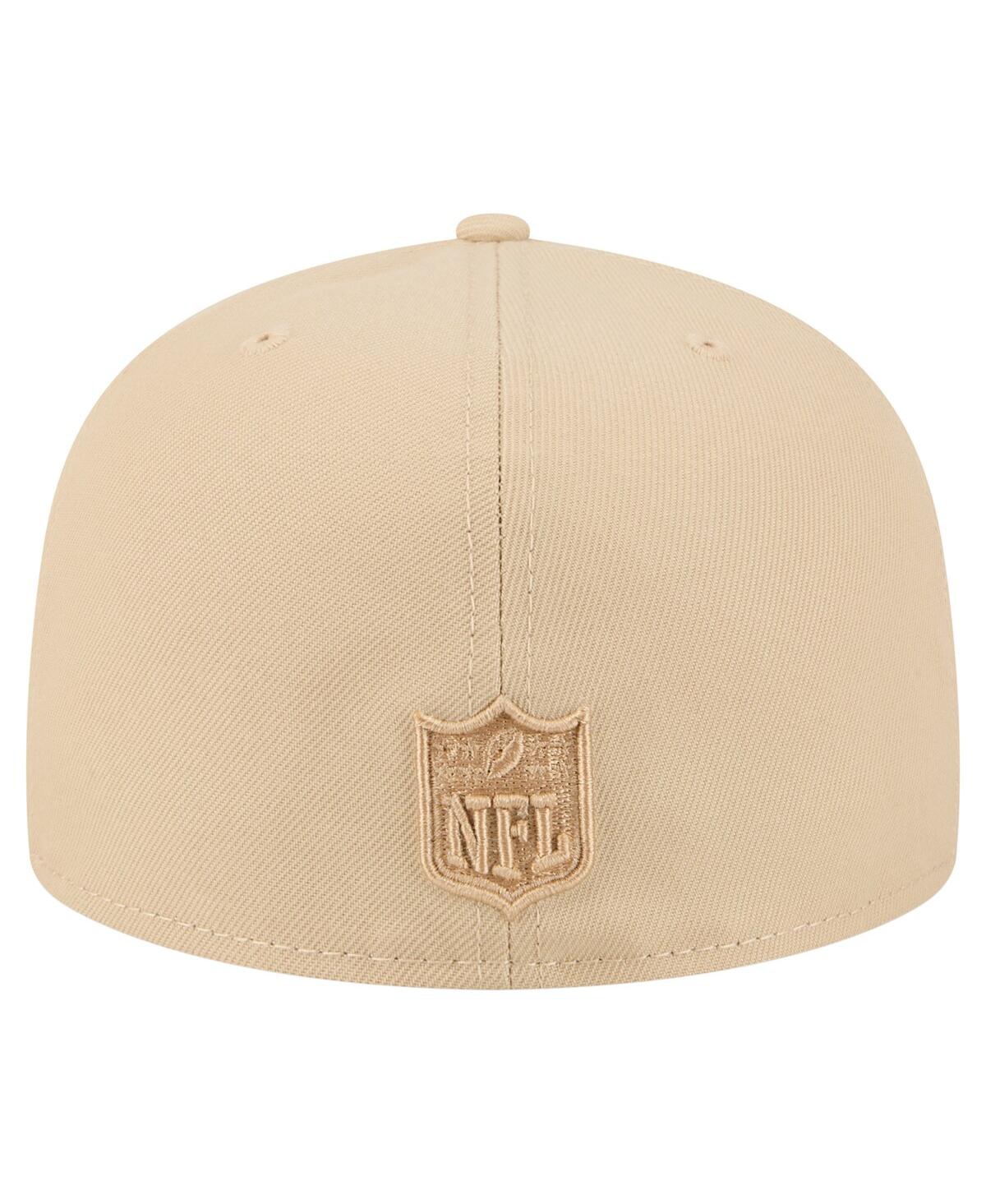 New Era Men'sâ Light Beige Green Bay Packers Color Pack A-frame 59fifty Fitted Hat In Neutral