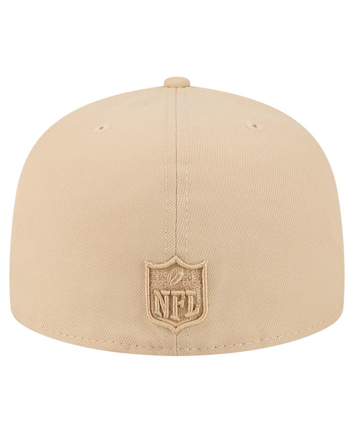 New Era Men'sâ Light Beige Chicago Bears Color Pack A-frame 59fifty Fitted Hat In Neutral