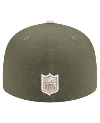 Men's&nbsp;Light Beige/Olive Pittsburgh Steelers Two-Tone Color Pack Split Panel 59FIFTY Fitted Hat