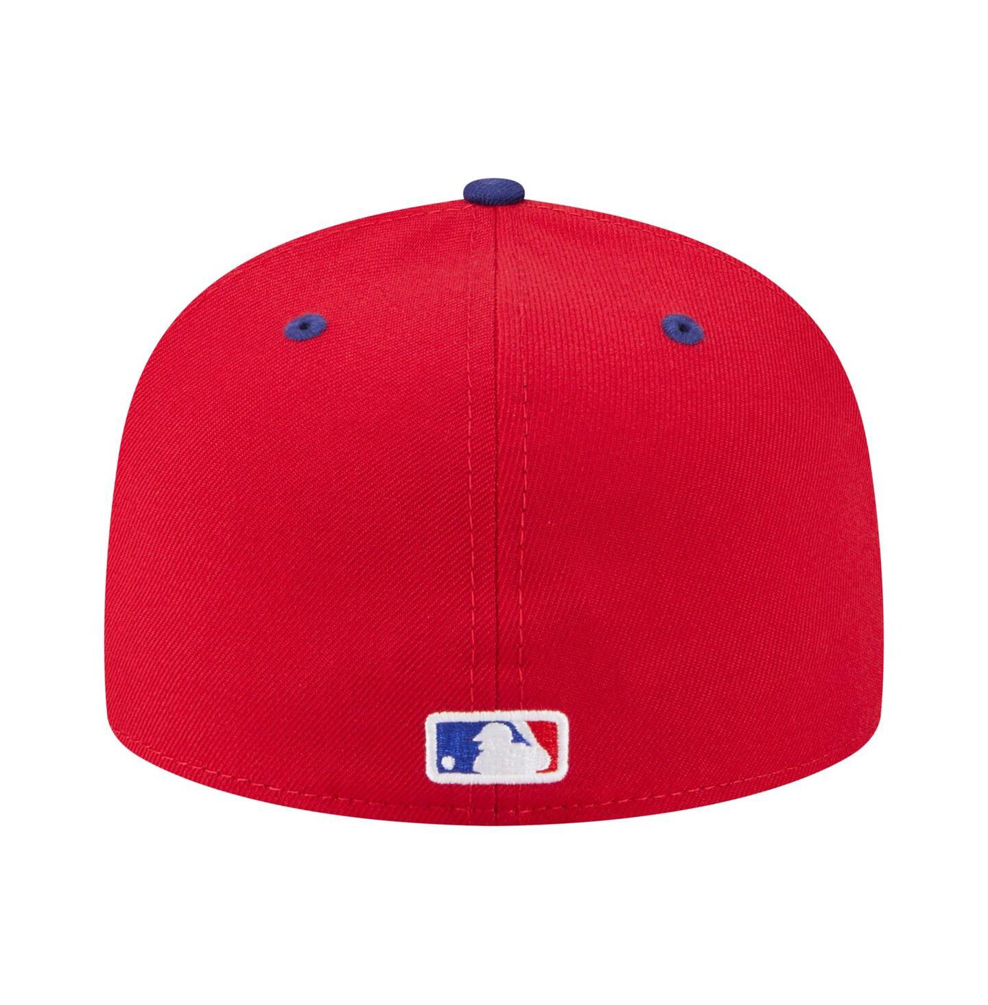 Мужская кепка New Era Bryce Harper Red Philadelphia Phillies 59FIFTY Fitted Hat — фото 3