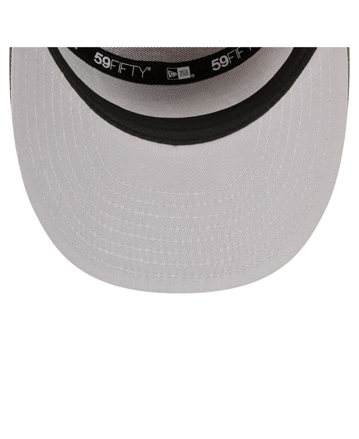 Мужские головные уборы New Era Olive/Brown Kansas City Chiefs Two-Tone Color Pack Split Panel 59FIFTY Fitted Hat — фото 2