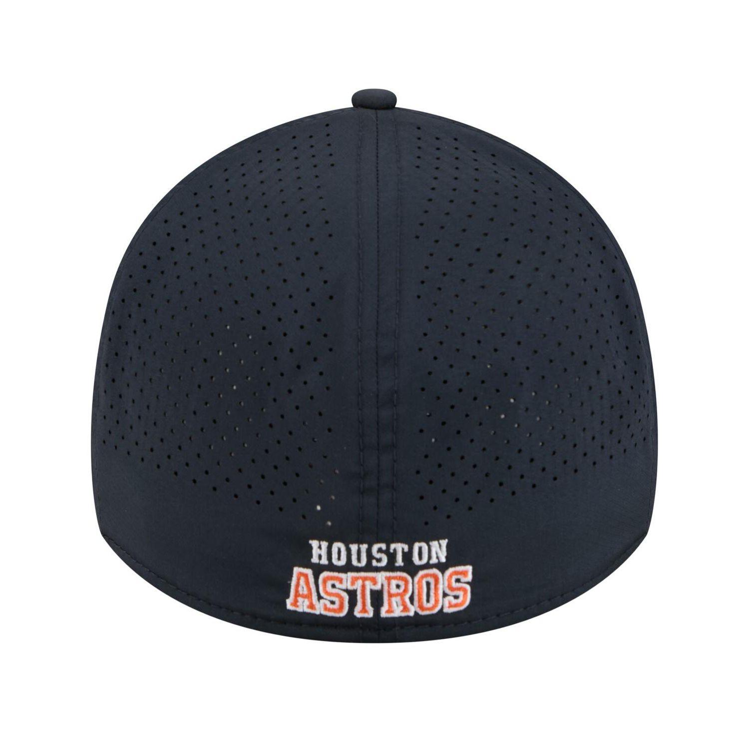 Men's Navy Houston Astros 39THIRTY A-Frame Perforated Flex Hat