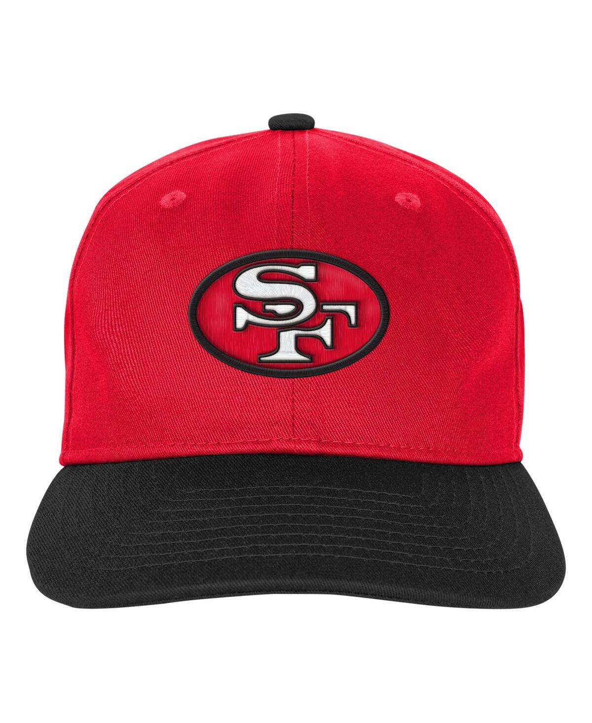 Outerstuff Big Boys And Girls Scarlet San Francisco 49ers True Retro Adjustable Hat In Red