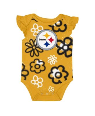 Baby Boys and Girls 2-Piece Pittsburgh Steelers The Sunshine Bodysuit Set