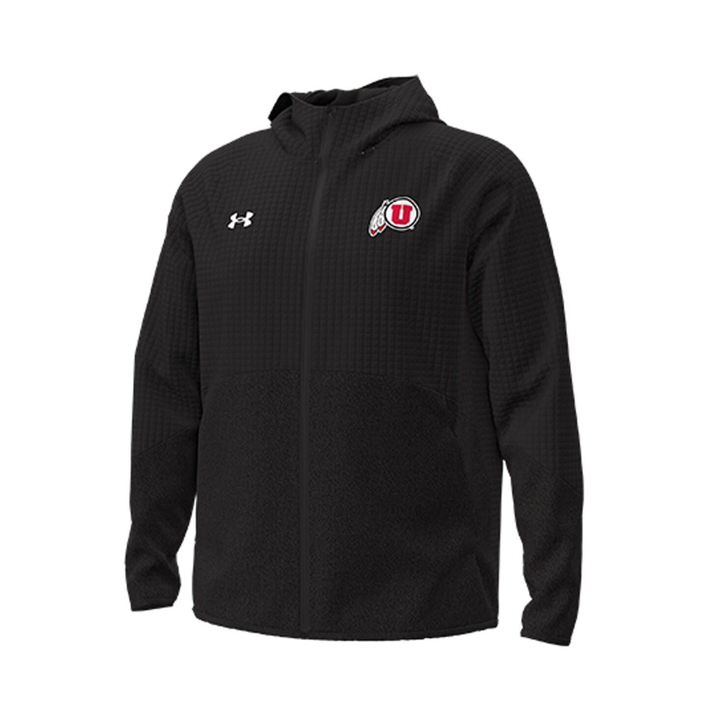 Мужская куртка Under Armour Black Utah Utes Unstoppable Raglan Full-Zip — фото 2