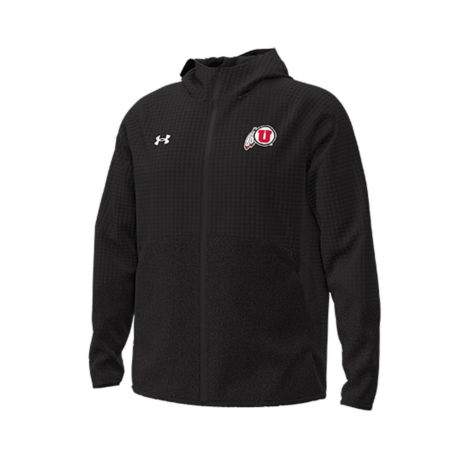 Men's Black Utah Utes Unstoppable Raglan Full-Zip Jacket