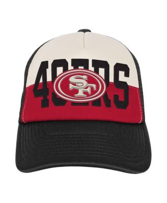 Big Boys and Girls White/Black San Francisco 49ers Modern Fan Trucker Adjustable Hat