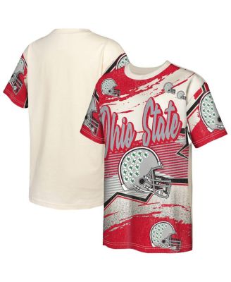 Outerstuff - Big Boys and Girls Cream Ohio State Buckeyes Make Noise T-Shirt