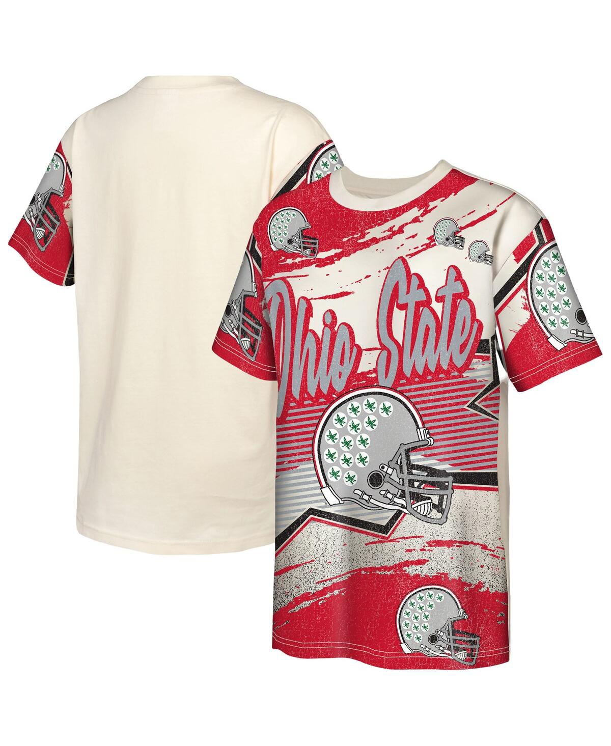 Outerstuff Big Boys And Girls Cream Ohio State Buckeyes Make Noise T-shirt In White