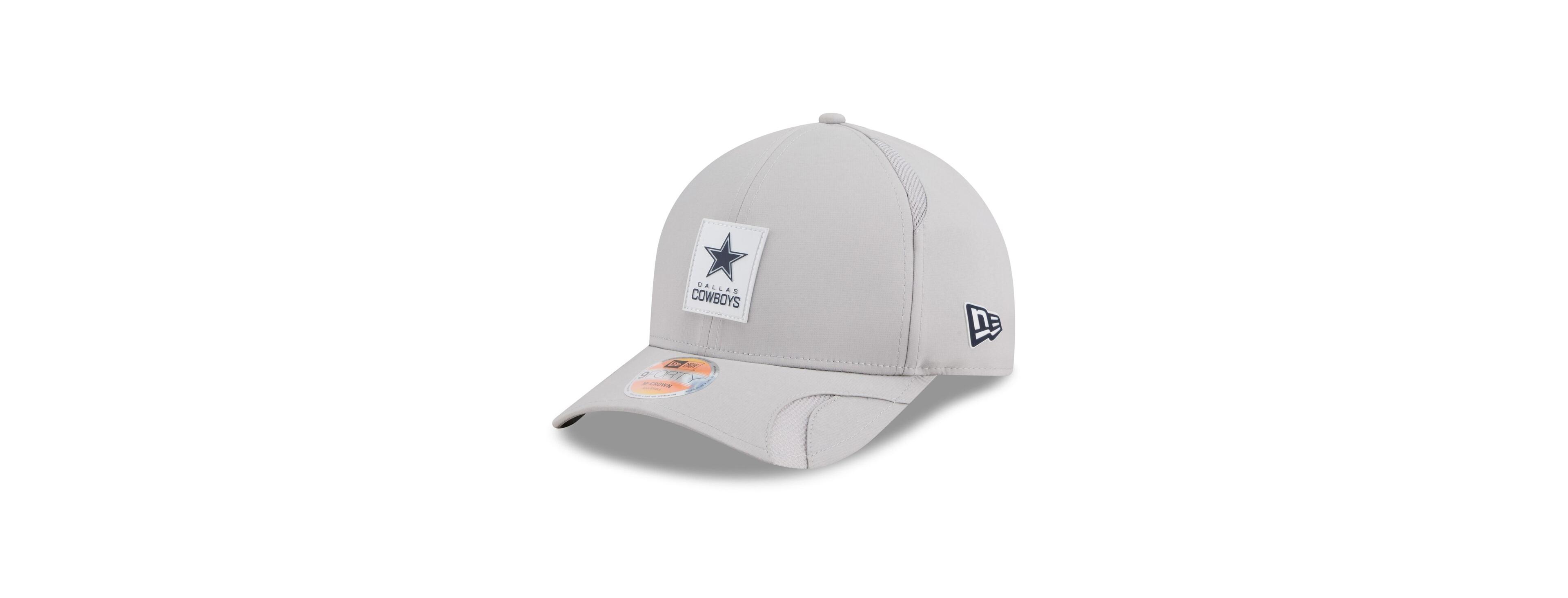 New Era Men's Gray Dallas Cowboys 2025 Sideline M-Crown 9FORTY Adjustable Hat