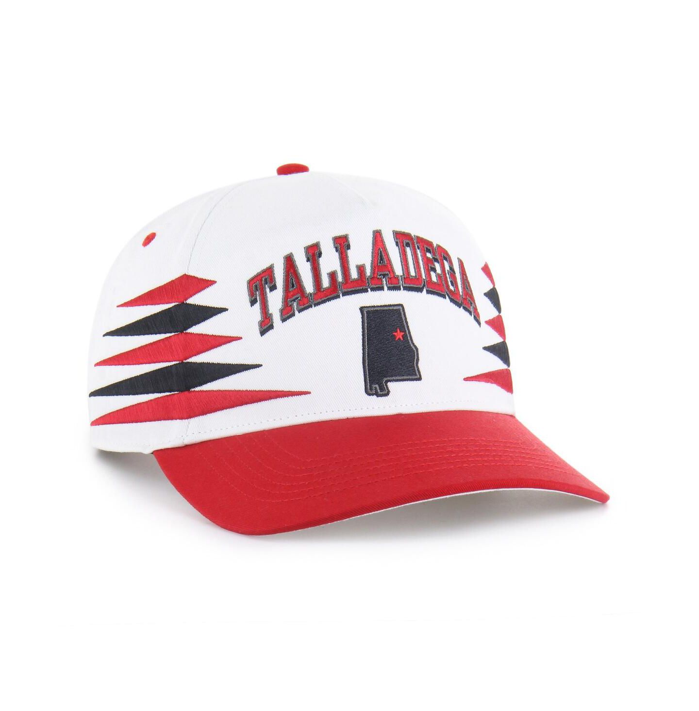 Мужская кепка '47 Brand White/Red Talladega Superspeedway Diamond Cut Hitch Adjustable Hat — фото 4