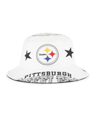 Women's White Pittsburgh Steelers Energize Bucket Hat