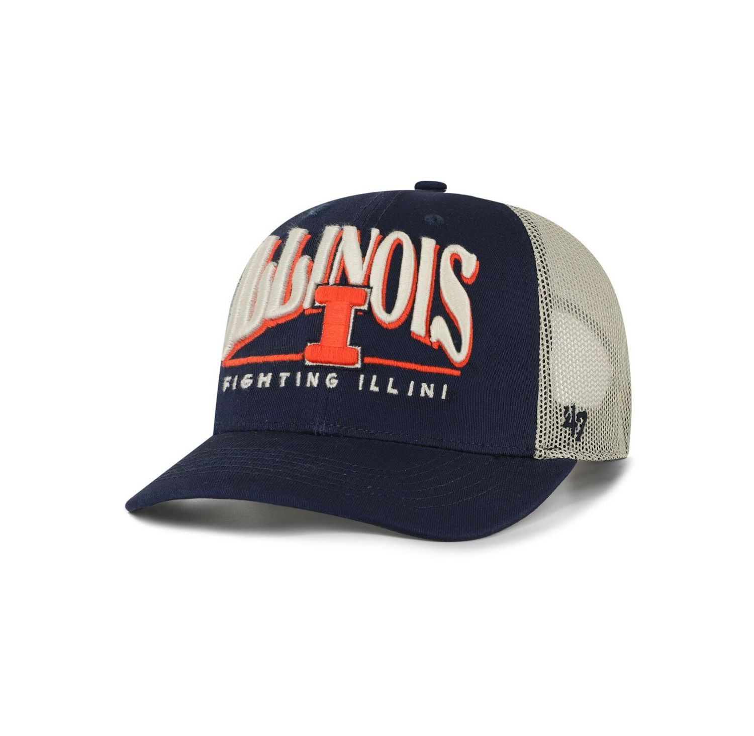 Men's Navy Illinois Fighting Illini Arid Adjustable Trucker Hat