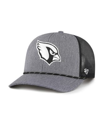 '47 Brand - Men's Heather Charcoal Arizona Cardinals Carbon Rope Trucker Adjustable Hat